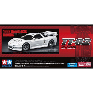 Tamiya 1/10 1998 Honda NSX Racing TT-02 Chassis RC Kit 58739
